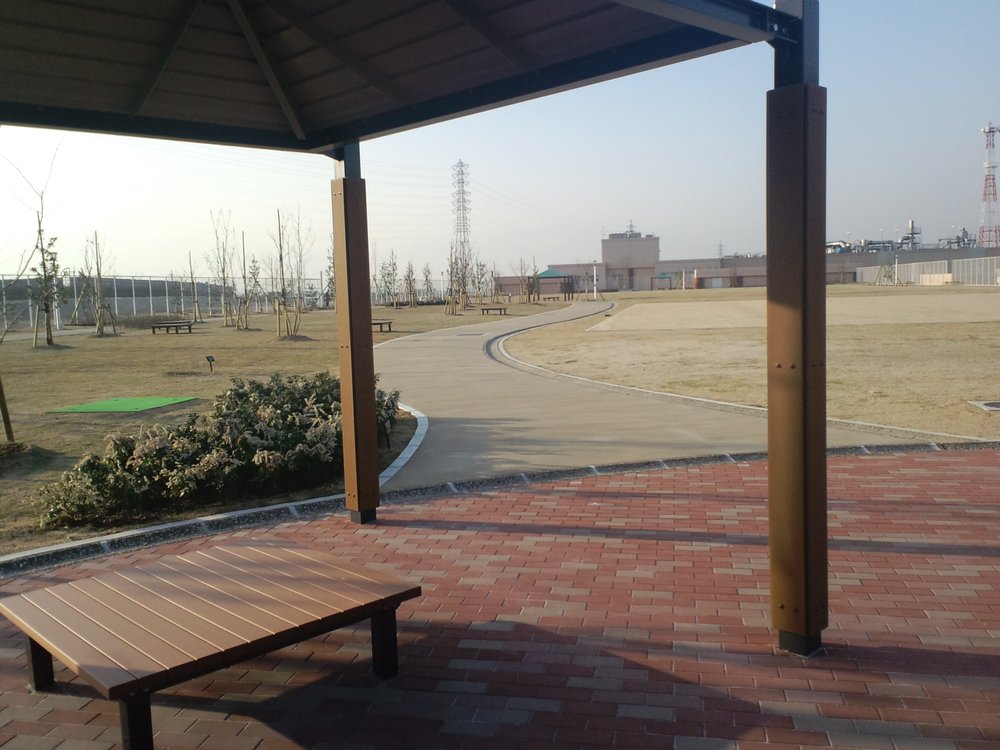 狭山水みらいセンター(遊歩道)の施工写真